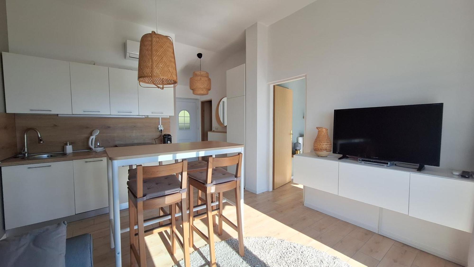 Ferienwohnung Mit 180° Meerblick Dobreć Exteriör bild